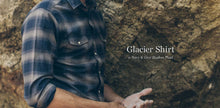 Load image into Gallery viewer, The Glacier Shirt in Navy & Grey Shadow Plaid