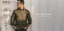 Load image into Gallery viewer, The Mechanic in Washed Olive Herringbone
